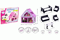 Домик для кукол Krasatoys Дачный Варенька с мебелью