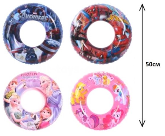 Надувной круг Мульт герои 50 см