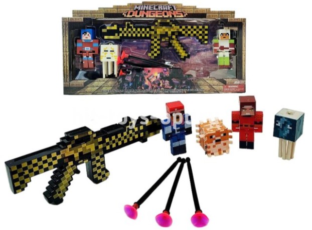 Набор Фигурок Майн + Автомат с Патронами, размер 41см*17см*5см