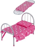 Игровой набор мебели (46х27х32 см) "КРОВАТЬ" (с металл. каркасом) в пакете