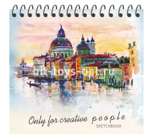 Альбом д/эскиз.А6+ 80л.спир.сверху ПРОФ-ПРЕСС 80-9184 СКЕТЧБУК.Городской пейзаж тв.обл.лам.