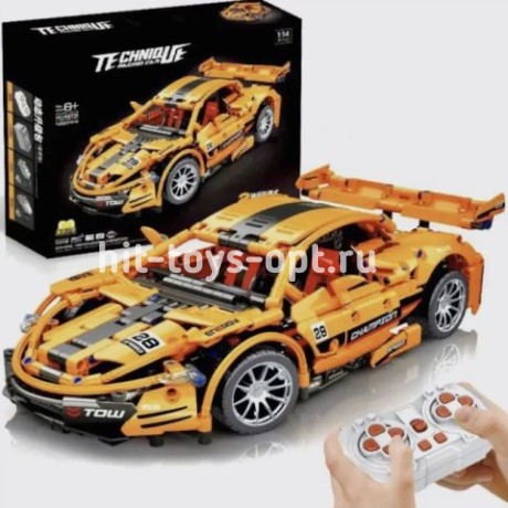 Конструктор Техника Оранжевая машина 1200 дет (без Р/У)