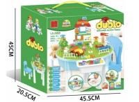 Конструктор Дупло Ферма со столиком и стульчиком для сборки 120 дет