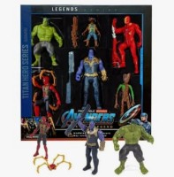 Набор супергероев 6 шт с аксесс, размер 34*35