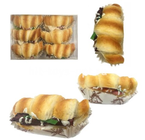 Антистресс Круассан, 11см*6см*7см, в уп 6шт. цена за шт.