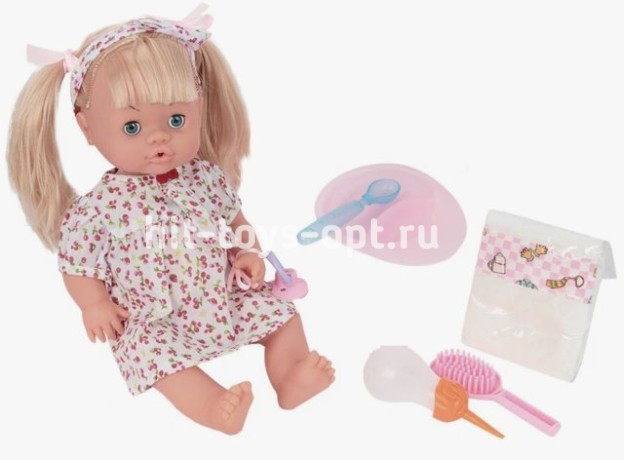 Кукла Пупс 39см с аксессуарами, в пак