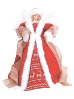 Сувенир Ангел в красной шубе, 30 см Т-9559