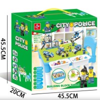 Конструктор Дупло Полиция со столиком и стульчиком для сборки 505 дет