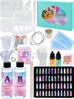 Набор с эпоксидной смолой Большой(30х21,5х5 см)(118-180 предм.; браслеты, кольца, подвески)